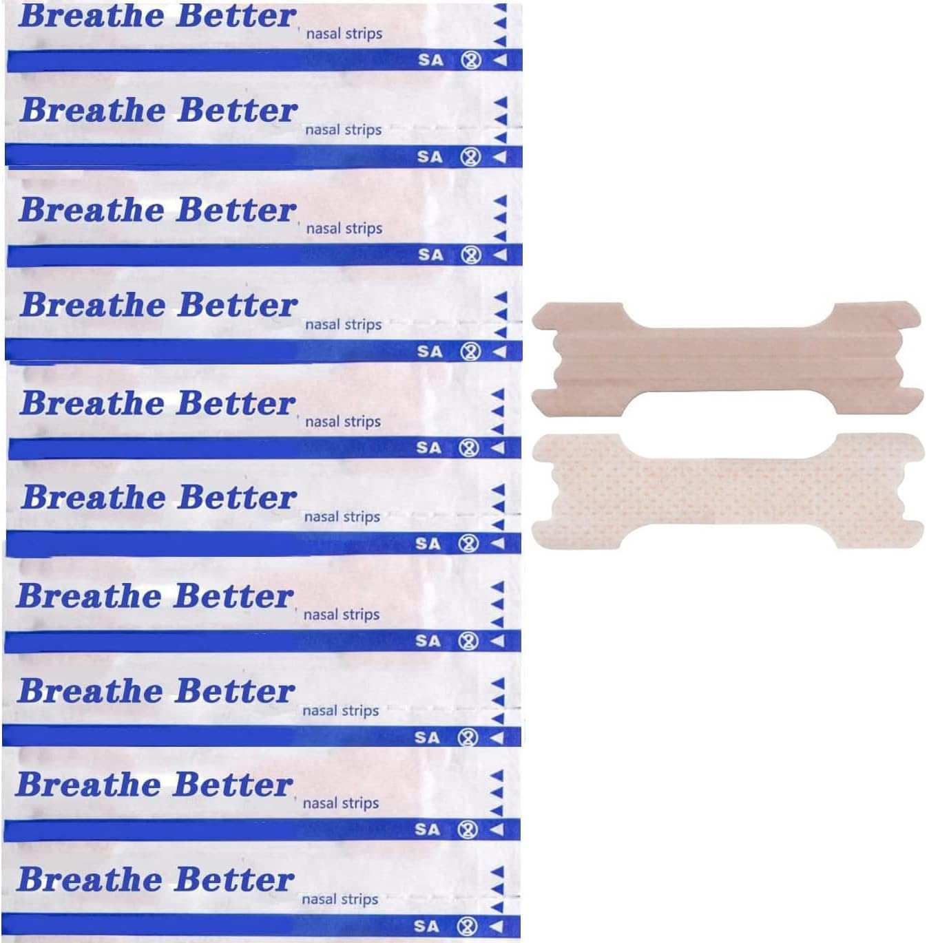 50 Pcs Large Nasal Strips to Reduce Snoring Drug-Free Works Instantly to Improve Sleep Relieve Nasal Congestion (50Count)