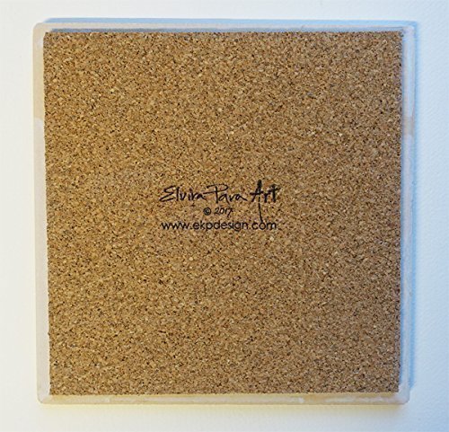 Miniatura 2 de Seahorse Art Tile Trivet Original Elvira Para Art