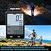 Cycloving Wireless Bike Computer, Bicycle Speedometer with 2.8 Inch LCD, White Backlight, IPX6 Water Resistant Odometer Bike Accessories