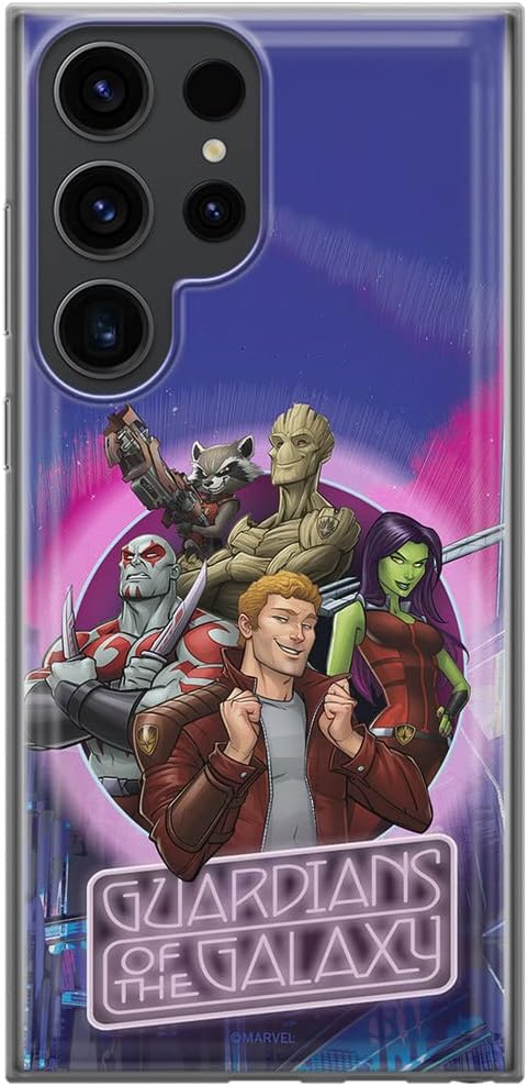 ERT GROUP Mobile Phone case for Samsung S23 Ultra Original and Officially Licensed Marvel Pattern Rocket 005 optimally adapted to the Shape of the Mobile Phone, case Made of TPU