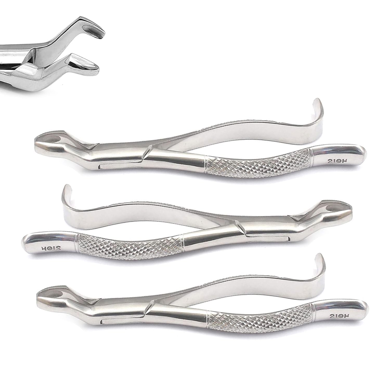 PRECISE CANADA: Set of 3 Dental EXTRACTING Forceps #210H Dental Extraction Instruments