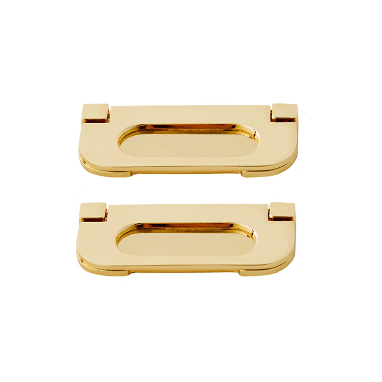 VOPLIVAT Kitchen Cupboard Handles, Bow Cabinet Handles Golden Multiple Sizes 2 Pack(OneColor,Single Hole)