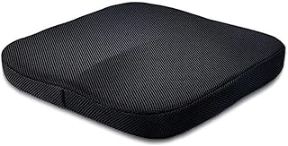 ZWW Asiento Cojín antiescaras for sillas de Ruedas Transpirable descompresión discapacitados Esponja Ancianos Espesor cojín Amortiguador del coxis Negro