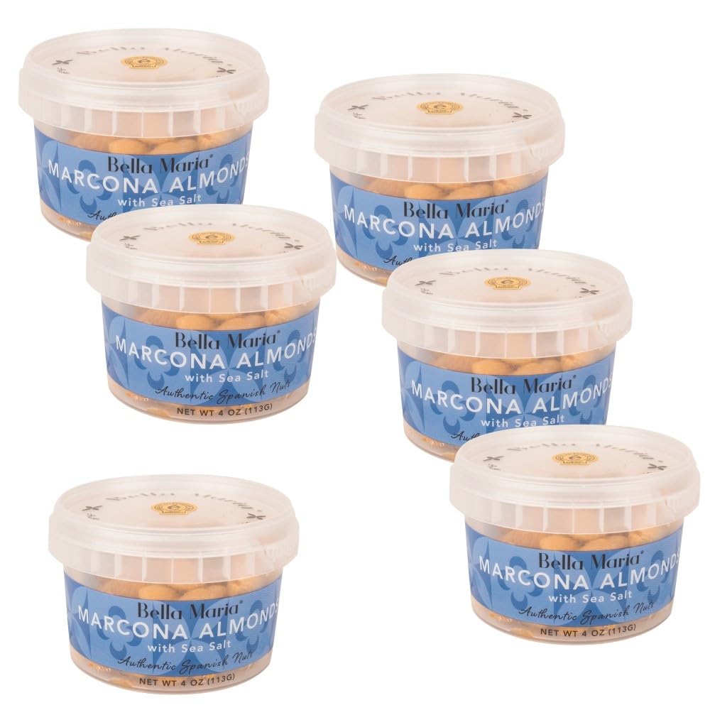 Bella Maria Selected by José Andrés Marcona Almonds, 4 oz, 6 Pack