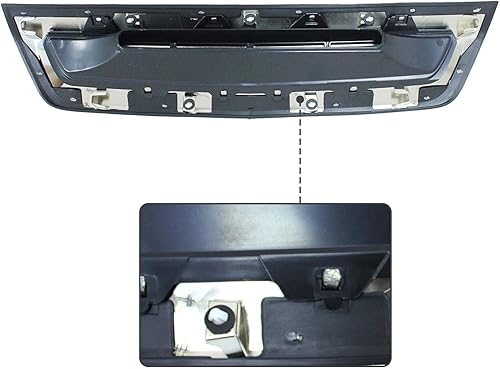 Miniatura 7 de LOSTAR Adorno de capó cromado Ve-nt para 2017-2019 Che-v-y Silverado 2500 HD 3500 HD