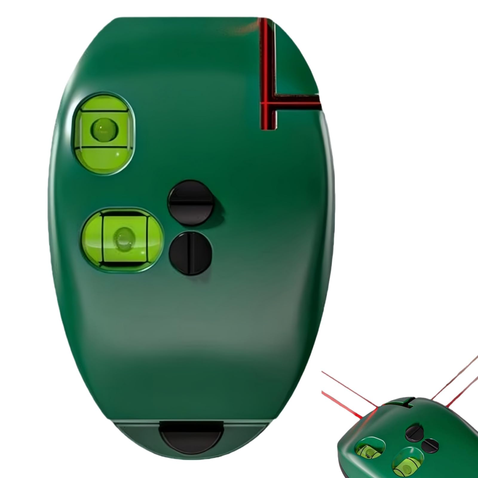 90 Degree Infrared Line Level,2 Lines Vertical Horizontal Right Angle Measuring Tool,90 Degree Electronic Red Light Scale,Red Light Level Self-leveling Parallel Line for Construction Portable,Green