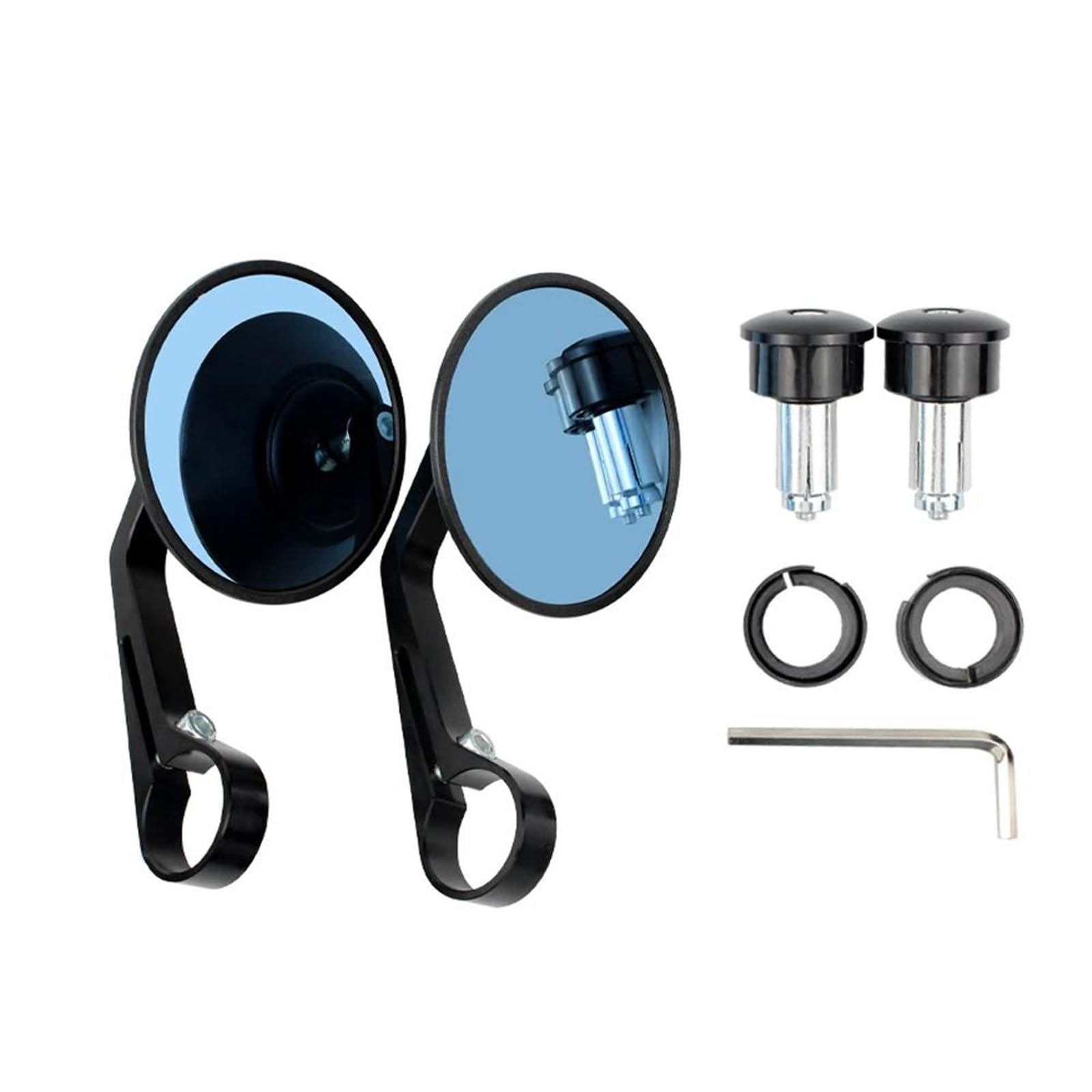 Rétroviseurs Moto GSR 600 Café Racer Anti Vibration pour Guidon Universel