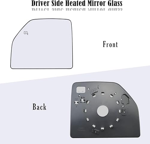 Miniatura 6 de Espejo de remolque lateral del conductor, vidrio de espejo calefactado con soporte trasero para Ford F150 Truck 2015-2020 Ford F250 F350 Super Duty