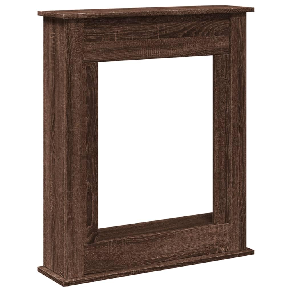 Vidaxl ( Oak) Fireplace Surround Fire Surround Frame Engineered Wood Brown