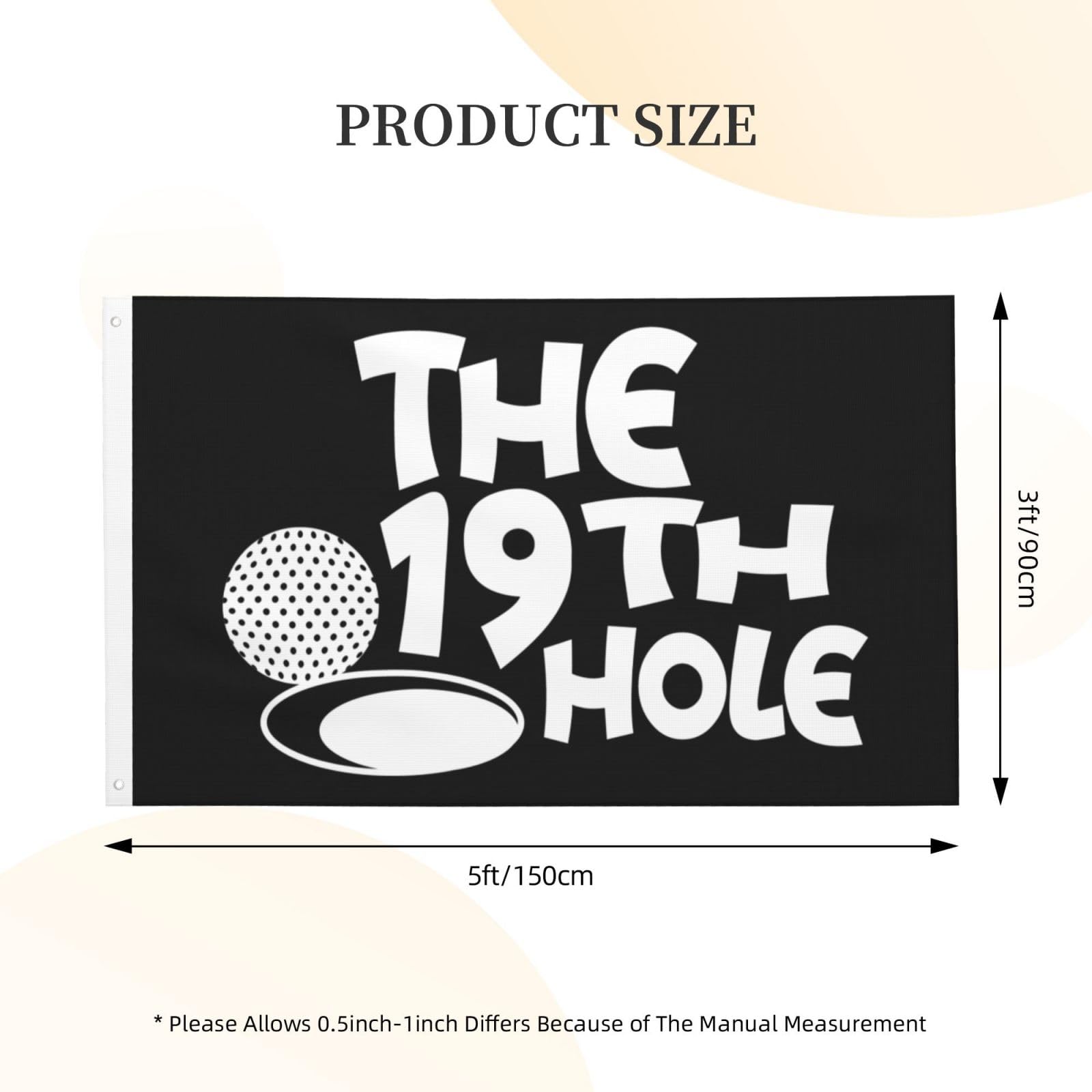 Amazon.com : The 19th Hole Golf Flag 3x5 Ft Double-Sided Outdoor