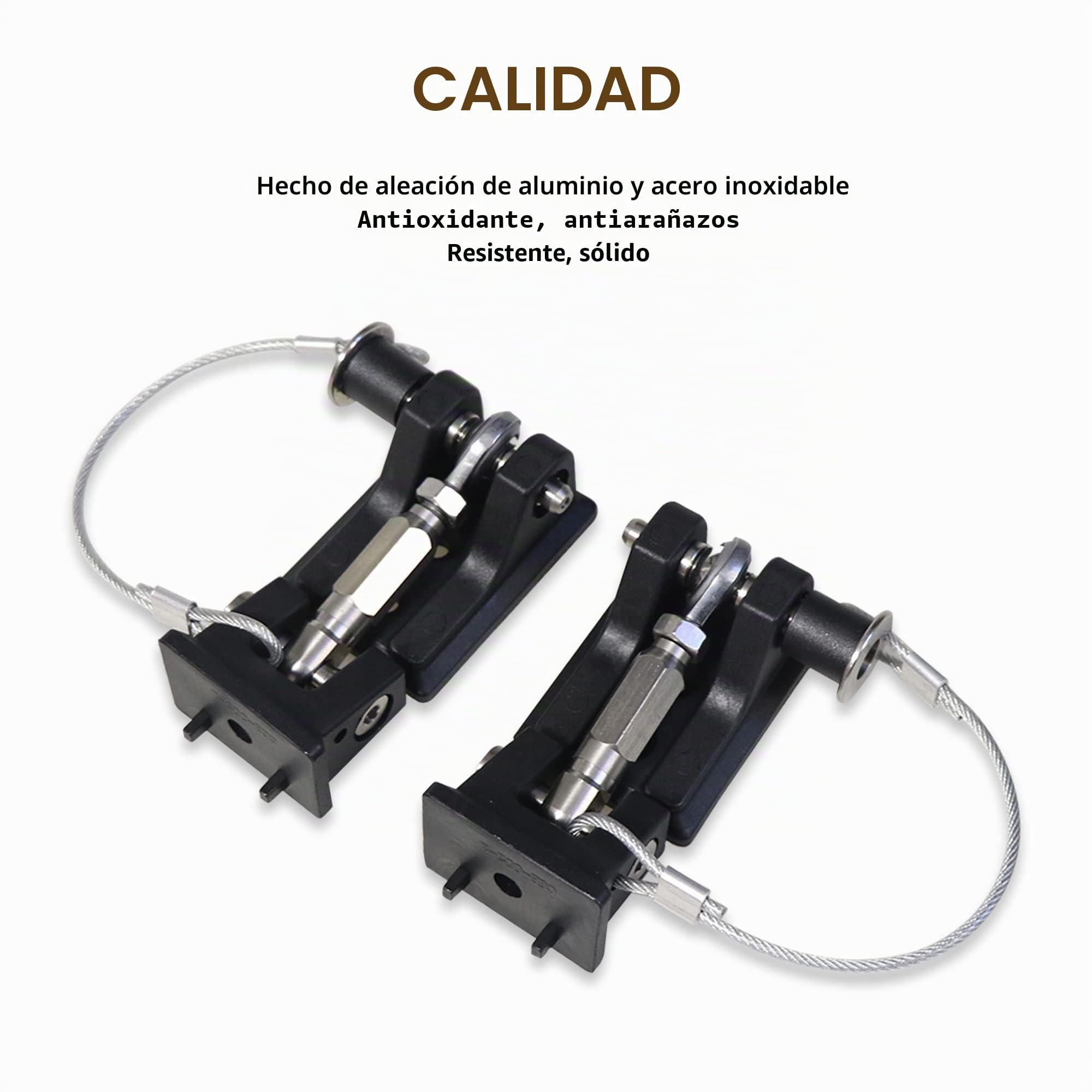 TJ - Cerradura de capó para Jeep Wrangler TJ 1997-2006, kit de cierre de seguridad de aluminio, elimina el aleteo del capó, 1 par negro con 2 llaves