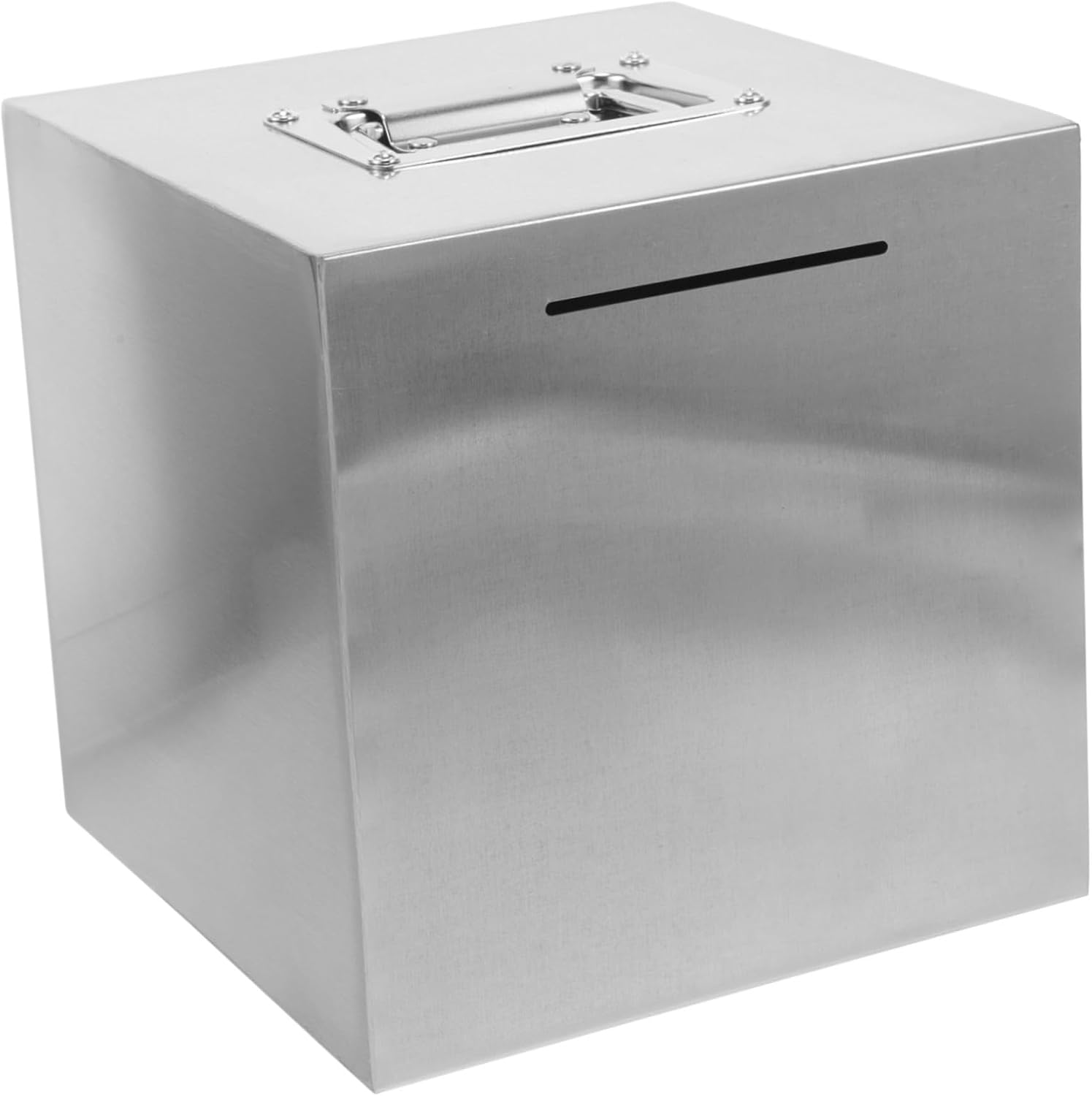 Stainless Steel Large Piggy Bank Cash Box Money Safe for Boys and Girls Adults Saving Box