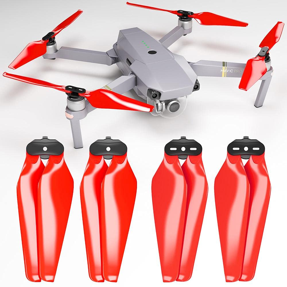 Master AirscrewStealth Propellers for DJI Mavic Pro & Platinum - Red, 4 pcs