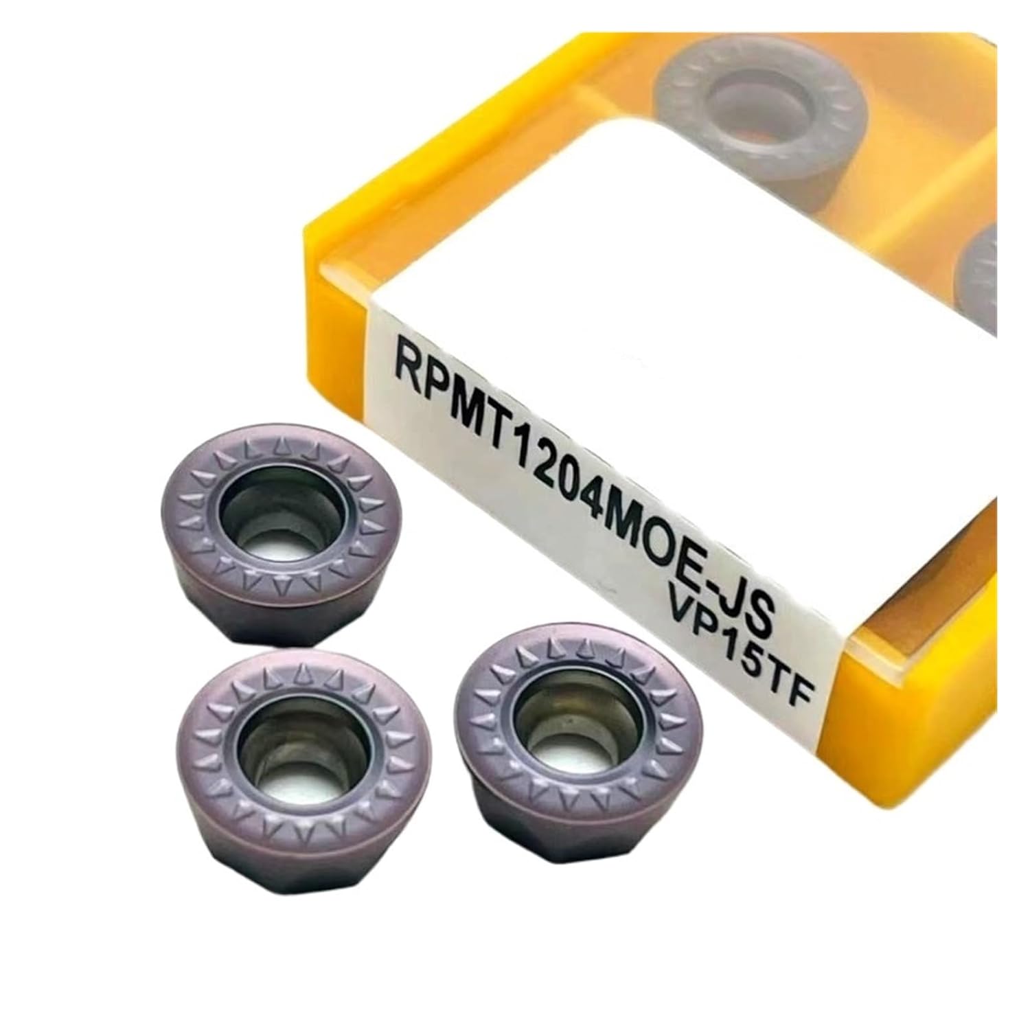 Milling Carbide Insert Lathe RPMT1204 RPMW1003 RPMT10T3MO E JS VP15 Inner Round Carbide Insert RPMT 1204CNC Metal Lathe Tool RPMW(RPMT1204MOE VP15,100PCS(10box))