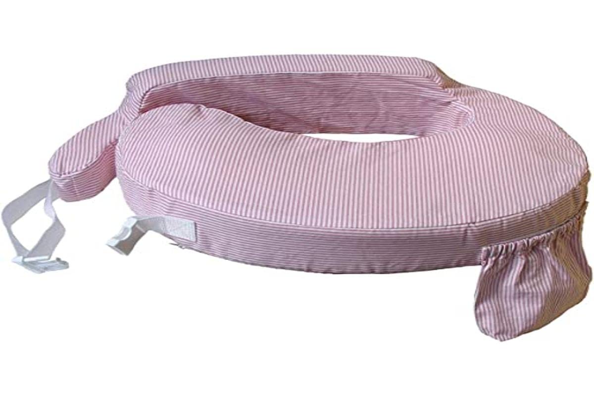 MY BREST FRIEND 0007 Standard Stillen Pflege Kissen, Rosa Weiß Streifen