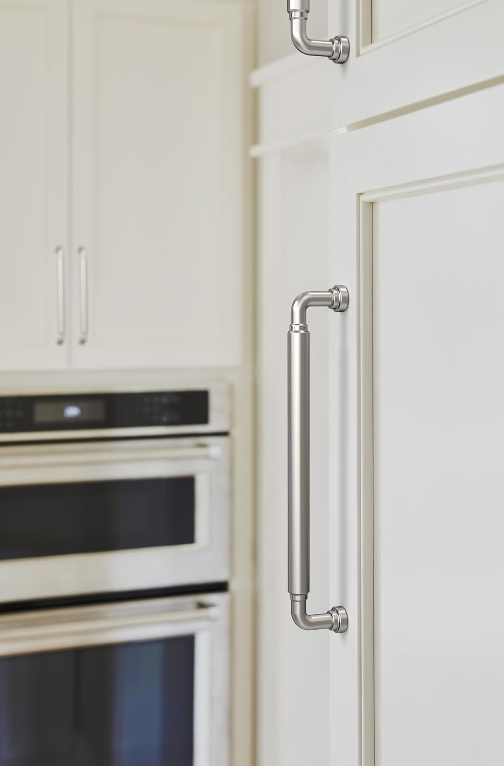 Amerock Coble 7-9/16 inch (192mm) Center-to-Center Polished Nickel Cabinet Pull, BP37665PN