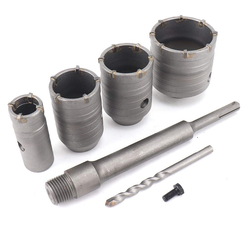 SI FANG 4Pcs Concrete Hole Saw Kit 
