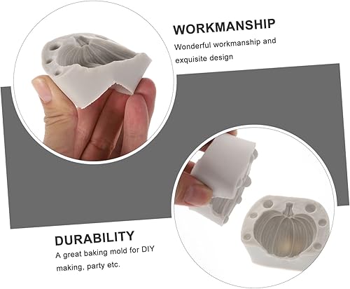 Miniatura 8 de KJHBV Molde de silicona de calabaza para magdalenas, molde de caramelo, chocolate, mini galletas, molde de pastel de calabaza, moldes de caramelo de