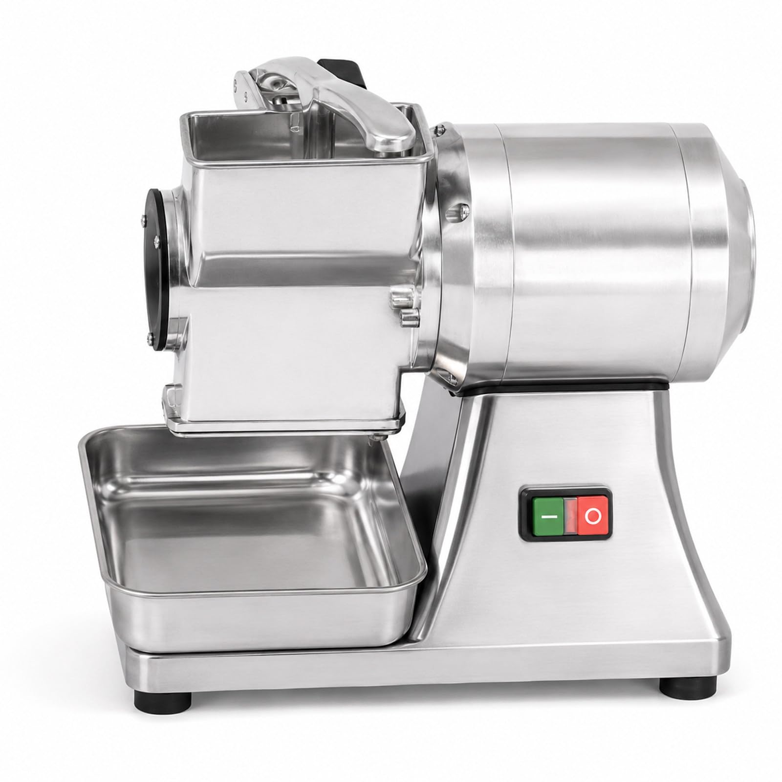 Gleichmäßigere Käseraspel, Käsereibe Elektrisch 550W, 40 kg/h, leicht zu reinigender Trichter, für Pasta, Pizza, Salate, Gratin in Gastronomie und Bäckerei