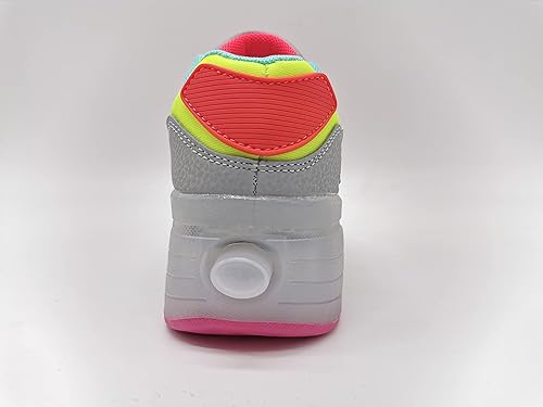 Miniatura 5 de SDSPEED - Tenis con patines para niños con luces LED recargables de 7 colores, zapatillas de una sola rueda