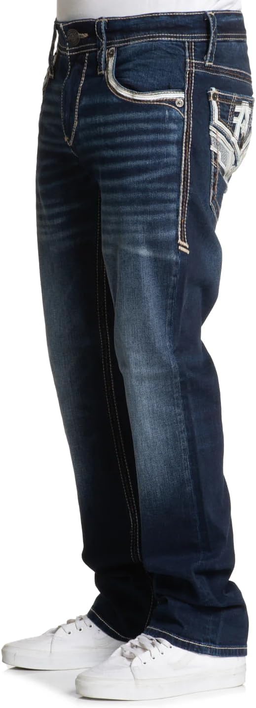 American Fighter Men's Denim Striker Hudson Jeans, Relaxed Fit, 34" Inseam