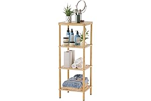 AmazerBath Bamboo Standing Shelf: An Enduring Storage Solution for Bathrooms