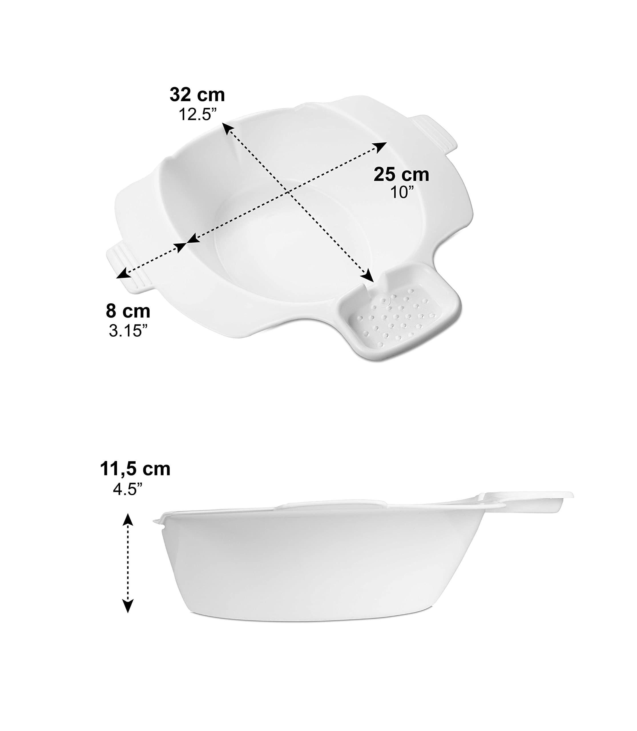 PEPE Sitz Bath for Toilet, Portable Sitz Bath, Hemorrhoids Bath