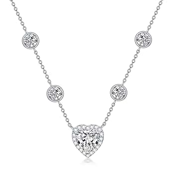 WTYIM コンパスネックレス レディース モアッサナイト ダイヤモンドネックレス 14Kゴールドメッキ スターリングシルバー コンパスペンダントネッ WTYIM コンパスネックレス レディース モアッサナイト ダイヤモンド