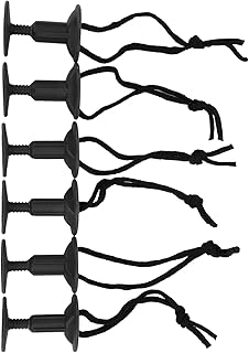 SUNGOOYUE Surf Leash Plug,6Pcs Surf Board Leash Leg Rope Plug Nylon Plastic Surf Leash Plug Surfboard Accessory