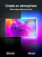 Vista 4 de Luces LED para TV, luces LED de 16.4 pies para televisores de 45 a 75 pulgadas, retroiluminación de TV RGB, sincronización de música, aplicación