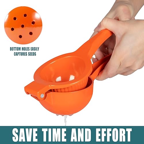 Miniatura 4 de Exprimidor manual de cítricos, exprimidor de limón, exprimidor de frutas de lima de metal, herramienta profesional de exprimidor de mano de cocina