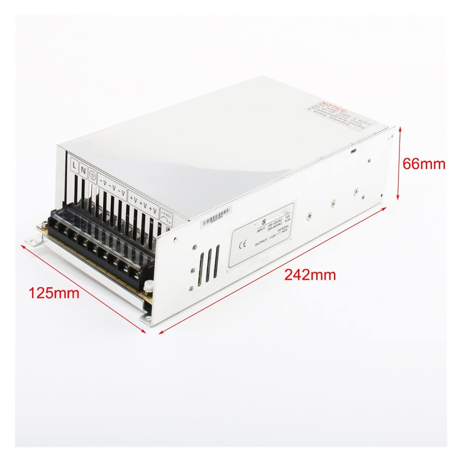 Netzteil Schaltnetzteil, Dianqi. LED-Stromversorgungsschalter 600W 48V 12.5A Netzteileingang S-600W 48V 12.5A S-600-48