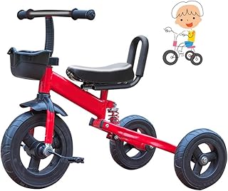 folding trike Tricycle 1-year-old riding tricycle Children's tricycle children tricycle children tricycle tricycle children of multi-purpose tricycle wheel 1-6-year-old outdoor tricycle three-color li