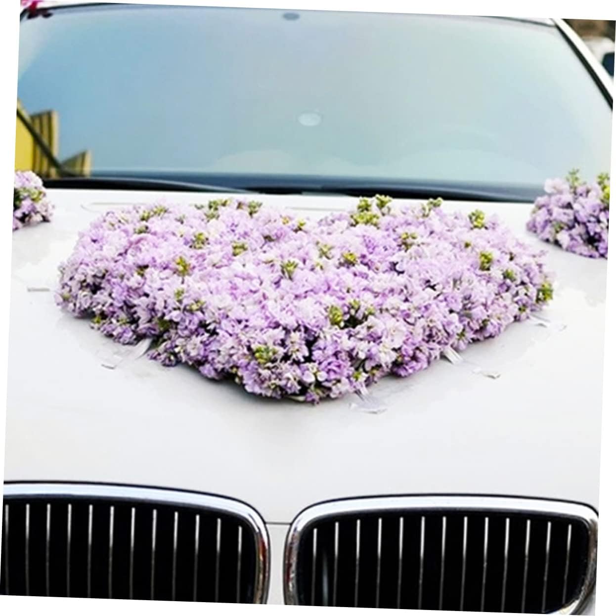 2pcs Heart-Shaped Flower Mud Wet Dry Flower Foam Casket Flowers Fresh Bouquet Large Floral Foam Blocks Suction Cups Decor Flower Green Mud Bubble Flower Foam Phenolic Wedding Car