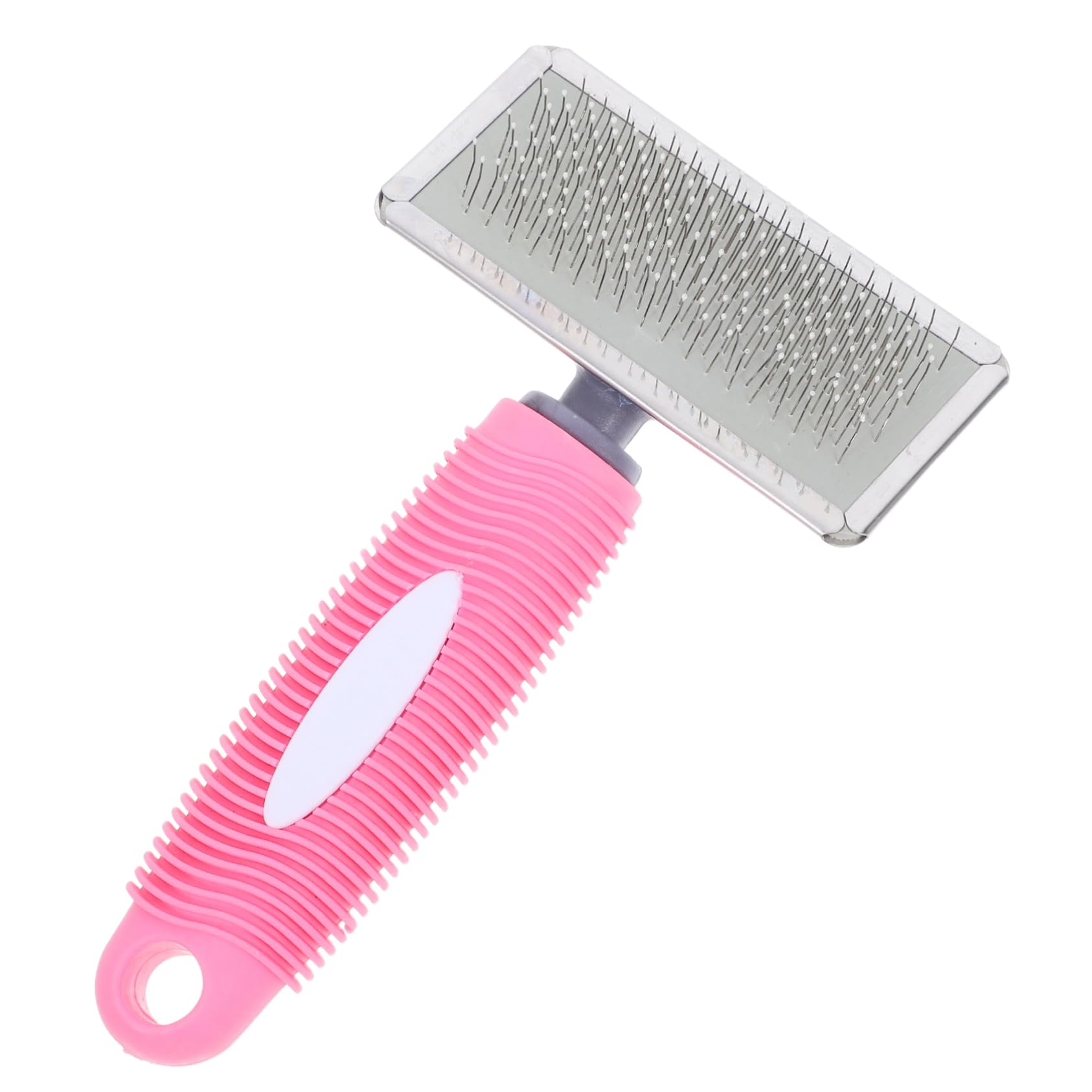 Mipcase Dog Cat Slicker Brush Pet Grooming Comb Metal Pins Undercoat Remover Ergonomic Design for Poodles Retrievers Puppies Bath Time