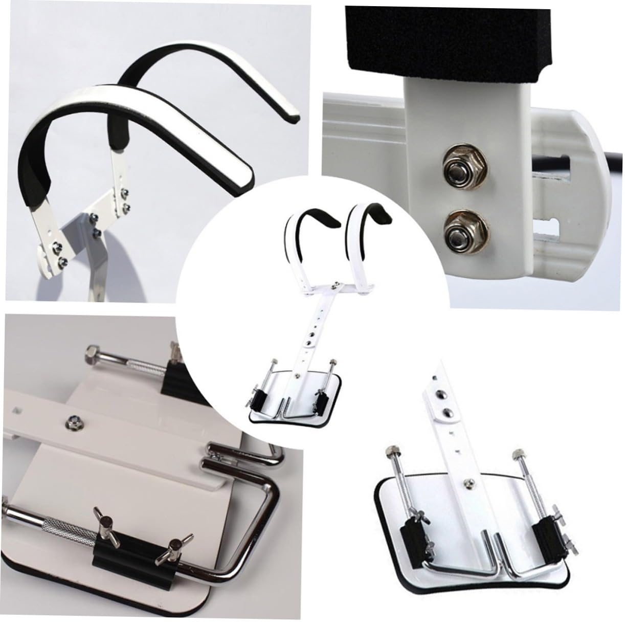 TOYANDONA Verstellbarer Weiß aus Aluminiumlegierung Marschtrommelträger mit Schulterpolster Leicht zu Tragen und Einfach zu Montieren für Snare Drum Trommel Groß