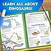 National Geographic Kids Stained Glass Kit - Glow in The Dark Dinosaur Toys, Kids Arts and Crafts Set, Window Sun Catchers, Kid Crafts Ages 4-8, Window Art Craft Kit, Suncatcher