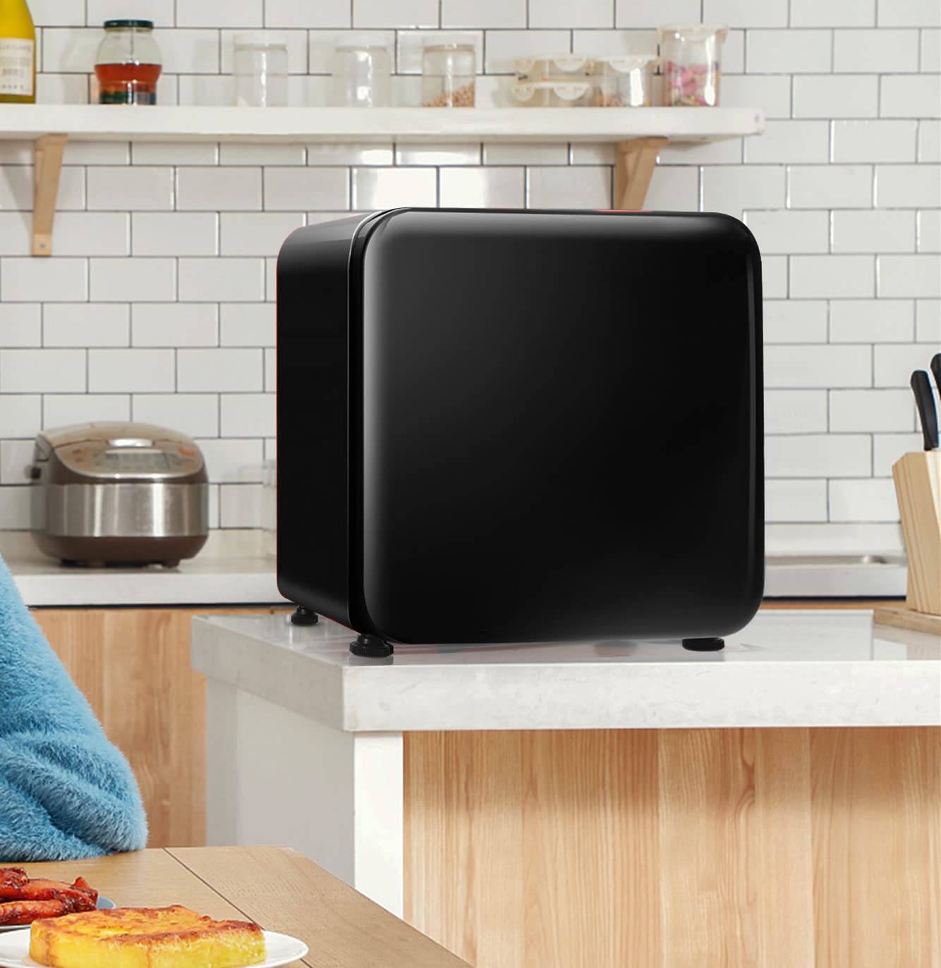 Buy COSTWAY Mini Refrigerator, 42L/68L Compact Table Top Fridge with LED Light, Adjustable