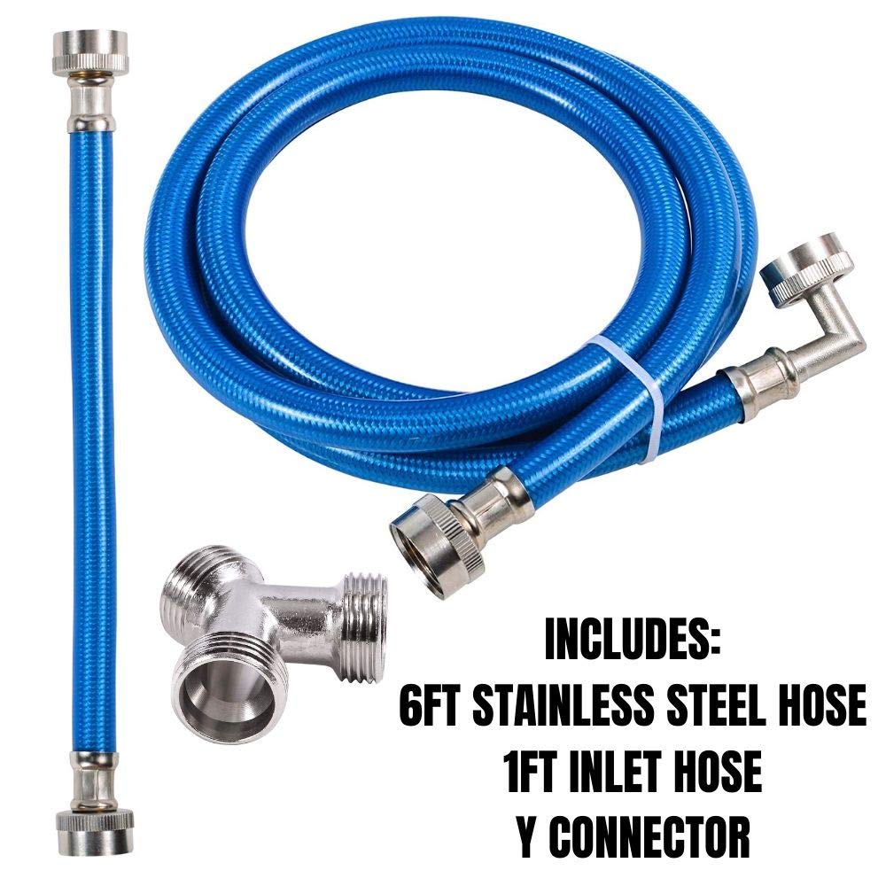 Buy Steam Dryer Hose Install Kit (6 FT) Leak Proof 3 Layer Reinforced PVC Coated Stainless