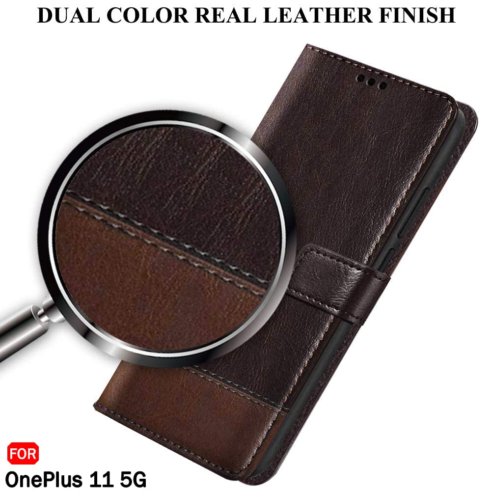 OnePlus 11 5G Flip Case - Leather Wallet Stand -3