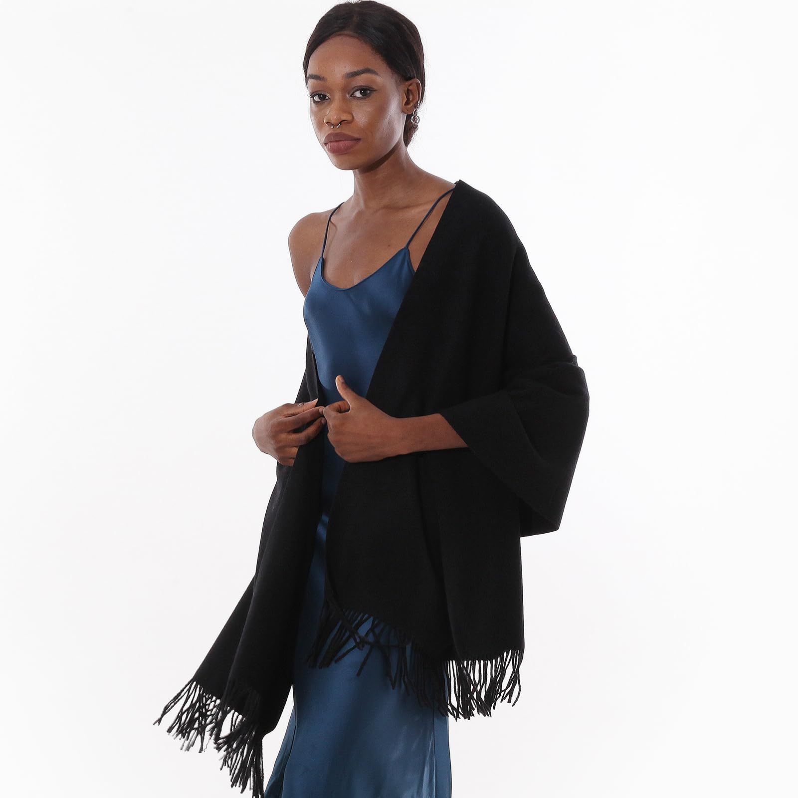 Sciarpa Pashmina Donna Invernale Scialle Sciarpe Elegante Cerimonia Grande Stole Foulard Scialle da Abito Sera