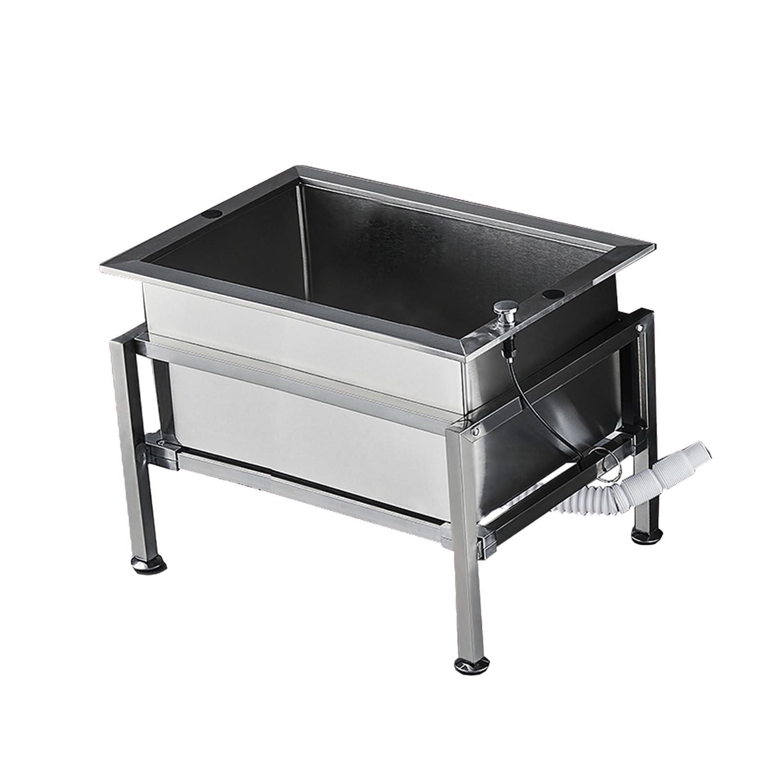asdchZen Mop Pool Slop Sinks,Indoor Outdoor Floor Mop Sink, Stainless Steel Mop Sink Laundry Tub With Drainage For Kitchen Business Garages,93Cm/36.6In,73cm/28.7in