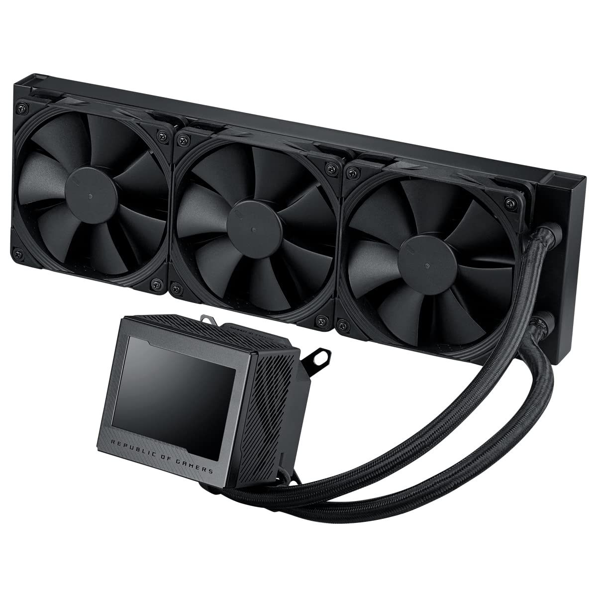 Asus ROG Ryujin III 360 - Kit de Refrigeración Líquida CPU, Pantalla LCD de 3.5", Bomba Asetek 8a Generación, Ventilador Integrado y 2 Ventiladores de Radiador Noctua 2000 PWM de 120 mm