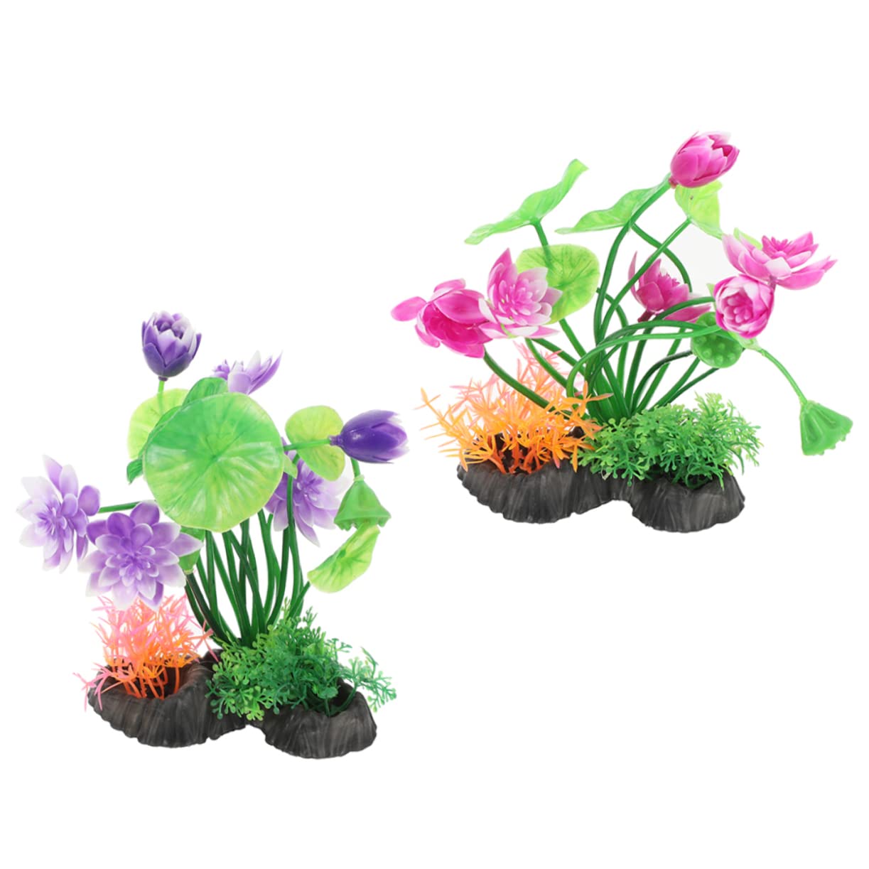 BESPORTBLE 10stücke Künstliche Wasserpflanzen Für Aquarien Dekorative Wasserpflanzen Lebensechte Aquarienlandschaft Für Fischbecken-Dekoration