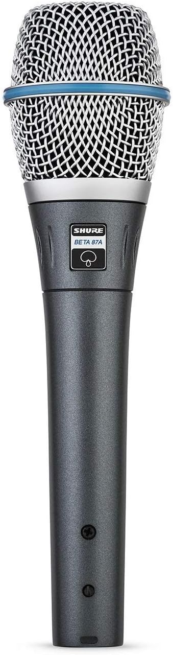 Discount 80% Shure BETA 87A Supercardioid Single-Element Vocal Condenser Microphone for Studio Recording and Live Performances with A25D Mic Clip and Storage Bag