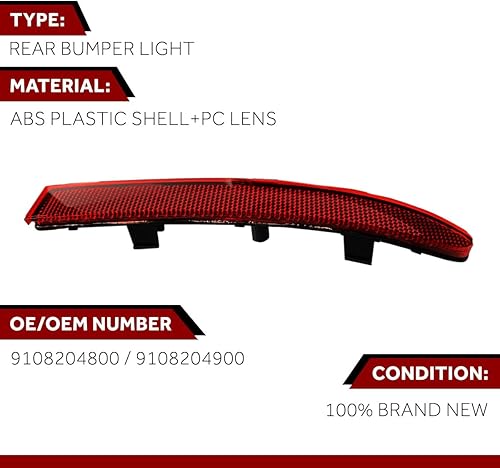 Miniatura 4 de para Mercedes Sprinter parachoques trasero reflector rojo 2019-2020 (lado derecho)