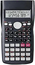 Calculadora Científica Matematica com Capa Visor Duplo e 240 Funções 12 Dígitos para Estudo Escritório Calculo Matemático Álgebra Trigonometria e Ciências Exatas