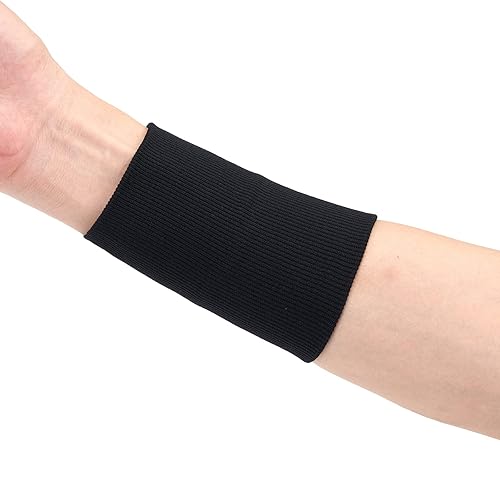 Miniatura 2 de Funda de tatuaje de antebrazo de muñeca beigenegra de compresión, túnel carpiano deportivo para soporte de brazo (mediano, 1 unidad, negro)