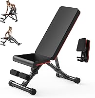 Aidoly Adjustable Foldable Weight Bench 795 lbs Capacity Incline Decline Flat Home Gym Full Body Workout