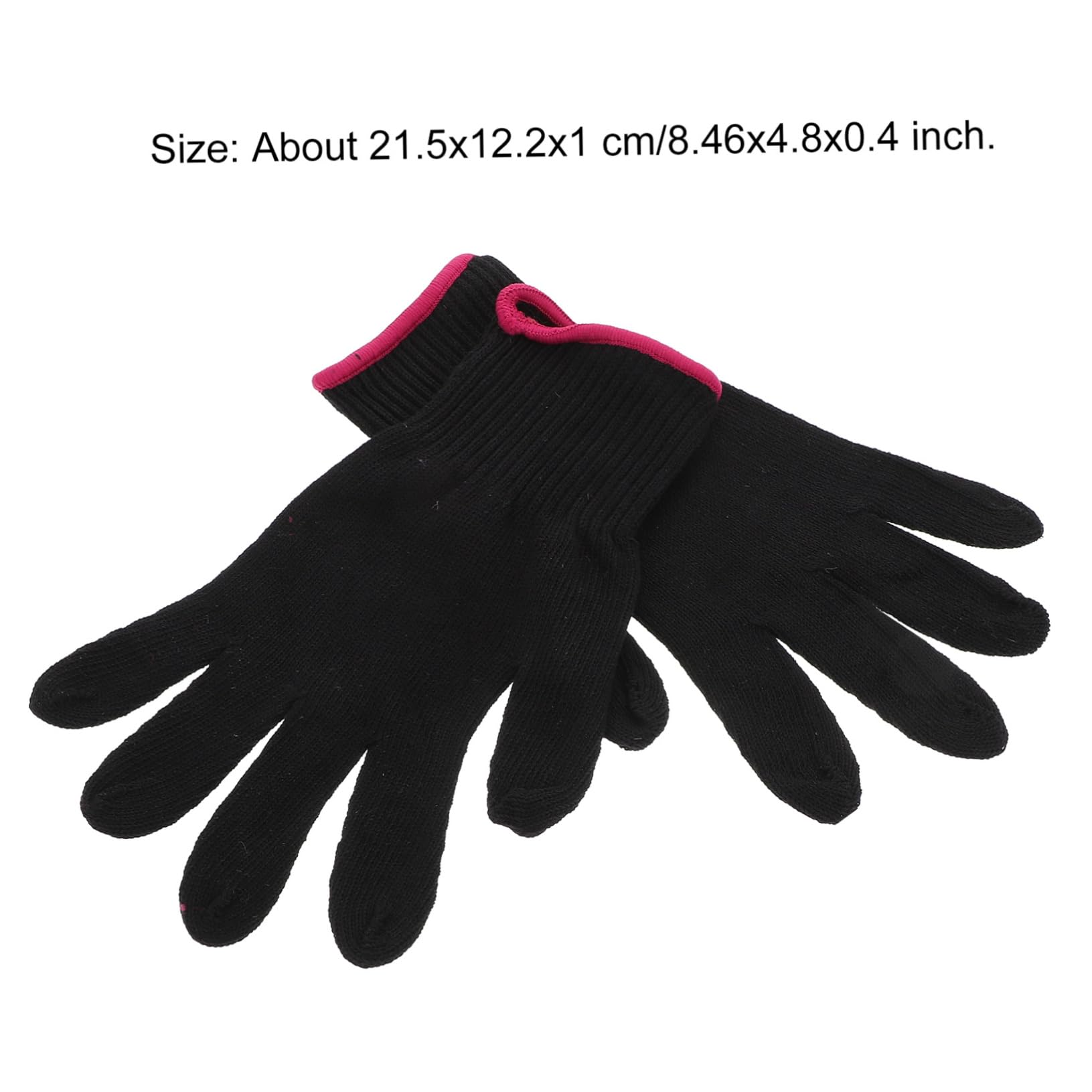 Cabilock Silicone Bumps Heat Proof Gloves 4 Pack No Silicone Fire Gloves for Hair Styling Curling Iron Barber Shop Use